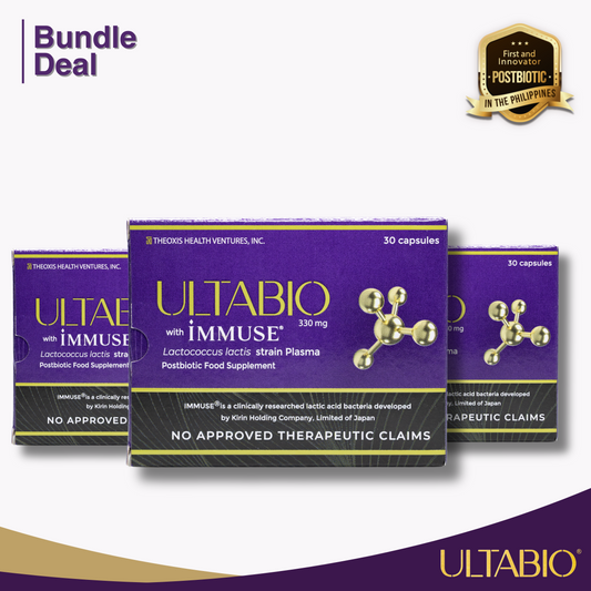 ULTABIO® Postbiotic Bundle of 3 Boxes (90 Capsules)