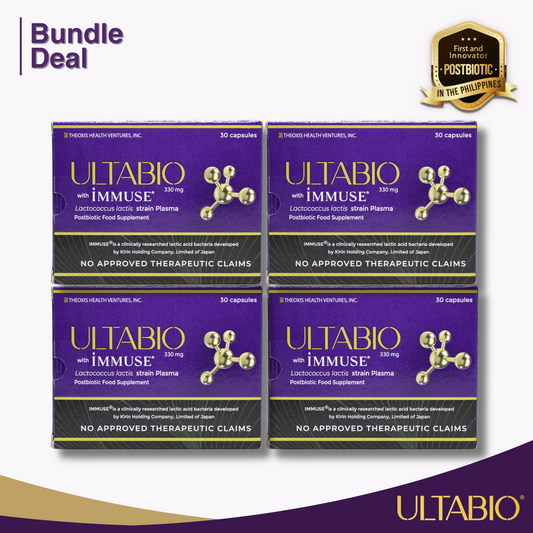 ULTABIO® Postbiotic Bundle of 4 Boxes (120 Capsules)