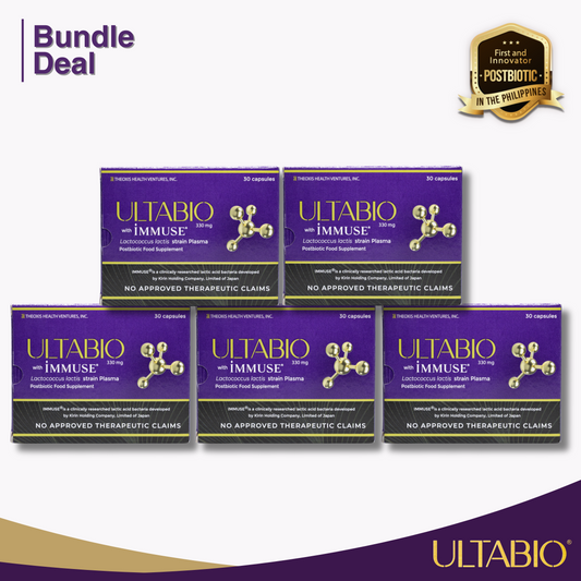 ULTABIO® Postbiotic Bundle of 5 Boxes (150 Capsules)