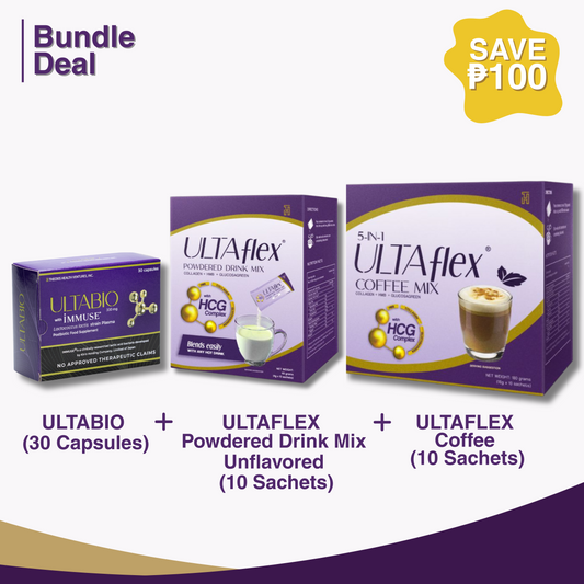 ULTABIO® + ULTAFLEX® Powdered Drink Mix + ULTAFLEX® Coffee Mix Bundle
