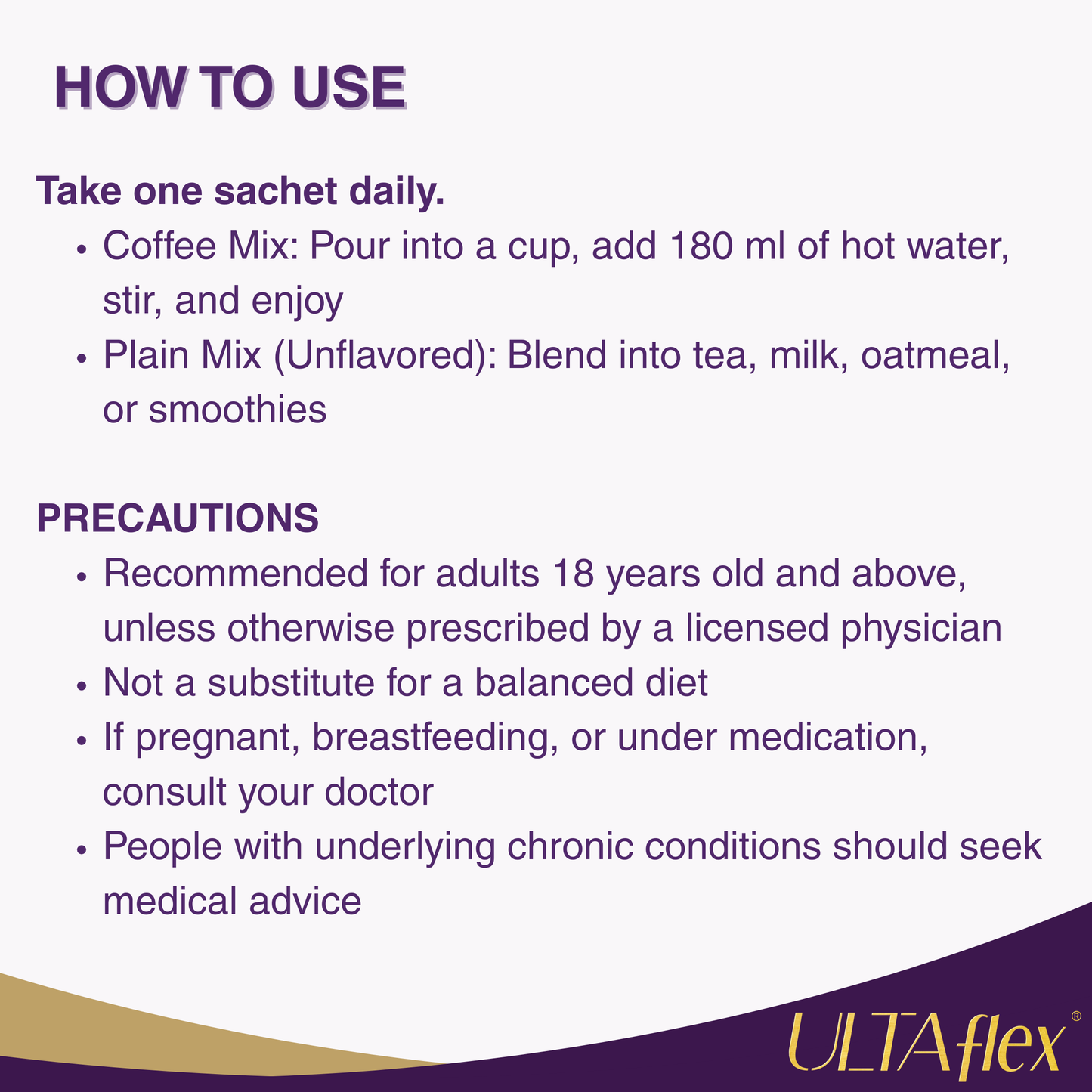 ULTAFLEX® Coffee Mix Trial Pack 3's