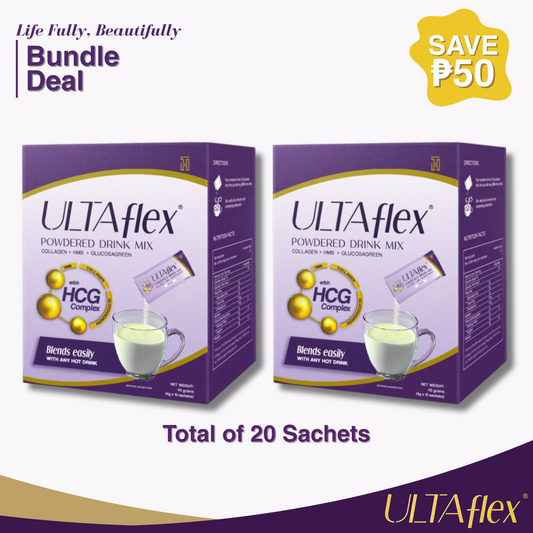 ULTAFLEX® Powdered Drink Mix Bundle of 2 Boxes (Total of 20 Sachets)